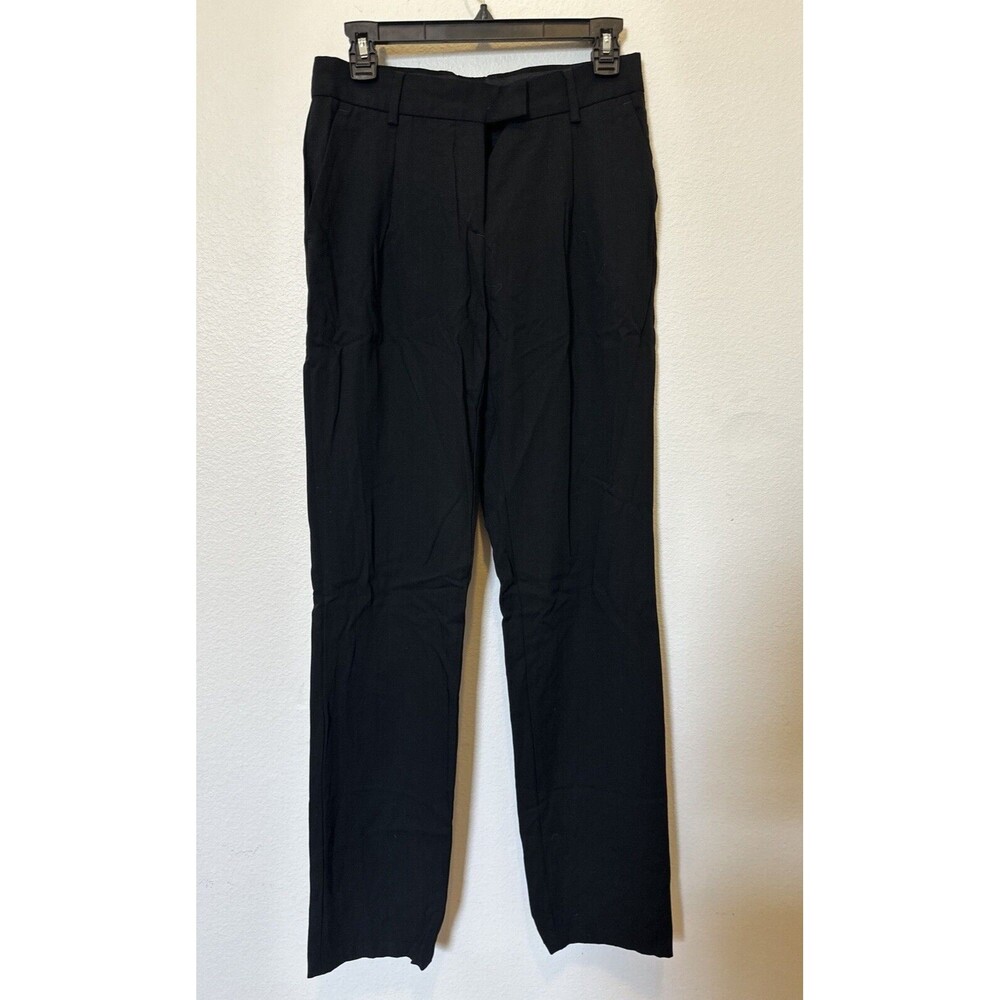 VIKTOR&ROLF Women’s 38 Black Wool Zip Fly Dress Work Casual Pants Chic Stylish